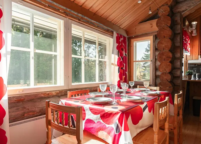 Villa Talvikolo - Spacious 2Br Cabin With Sauna 루카