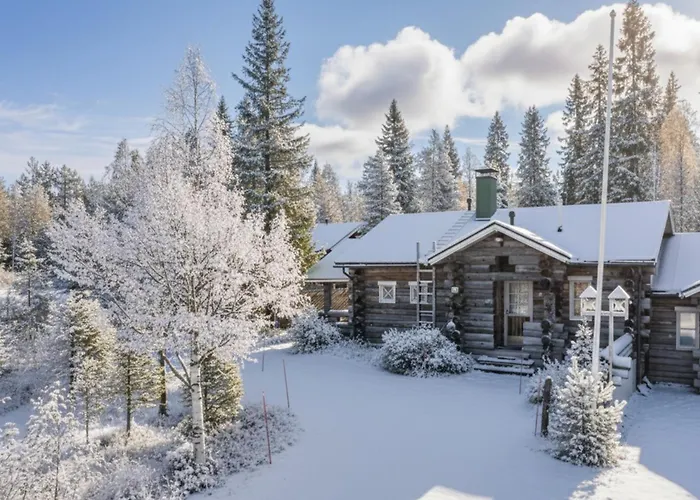 Villa Talvikolo - Spacious 2Br Cabin With Sauna 빌라 루카