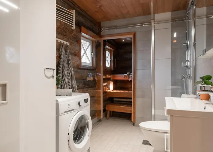 Villa Talvikolo - Spacious 2Br Cabin With Sauna 빌라